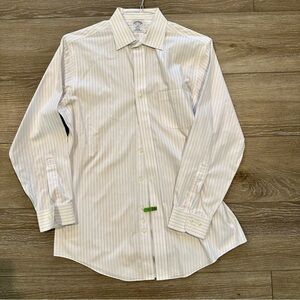 Brooks Brothers Regent White Striped Shirt